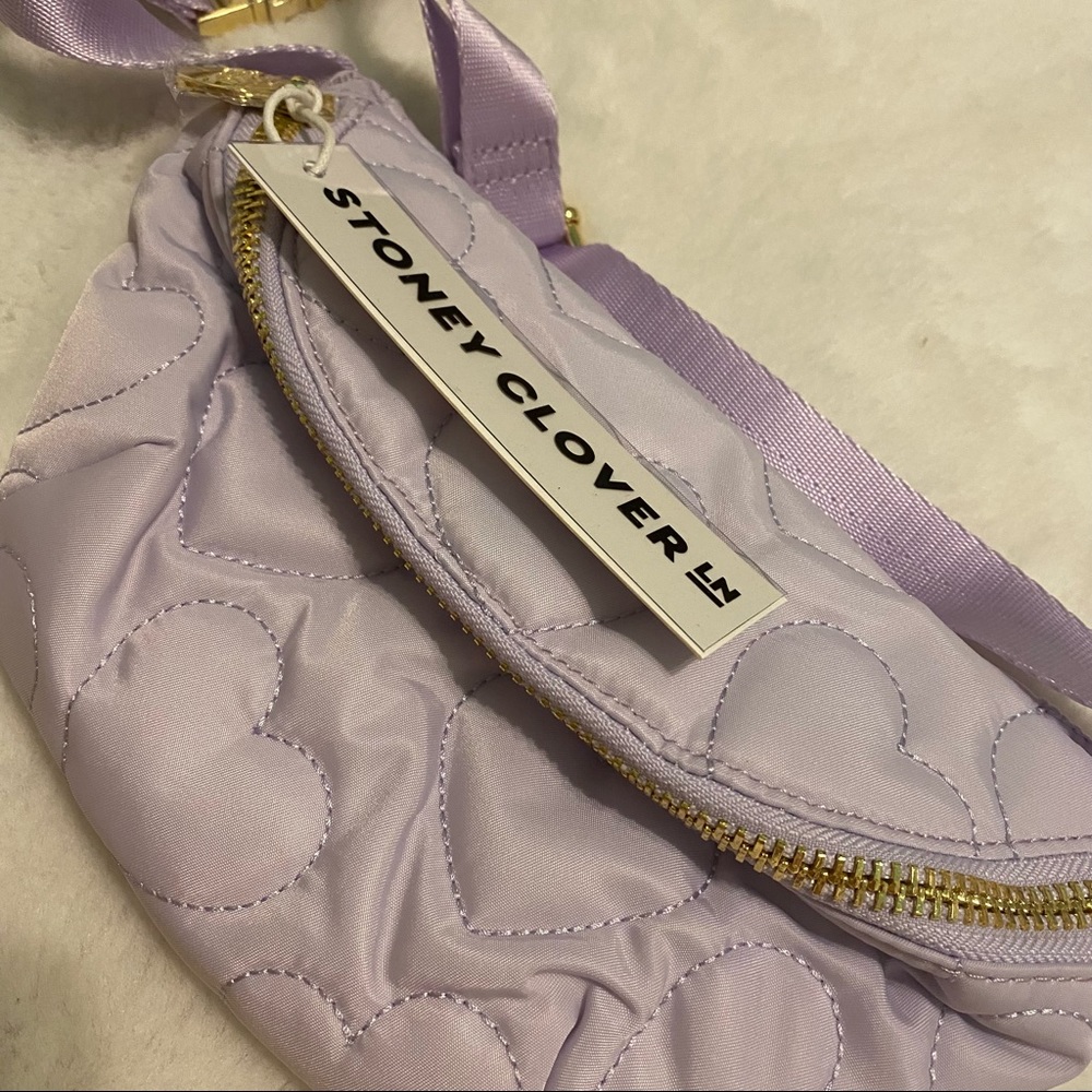 Stoney Clover Lane NWT Purple Puffy Fanny Pack